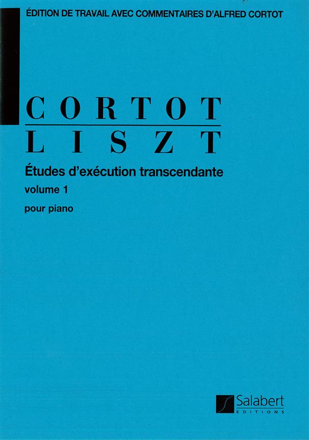 Études d'exécution transcendante volume 1 - Ed. A. Cortot - pour piano - pro klavír